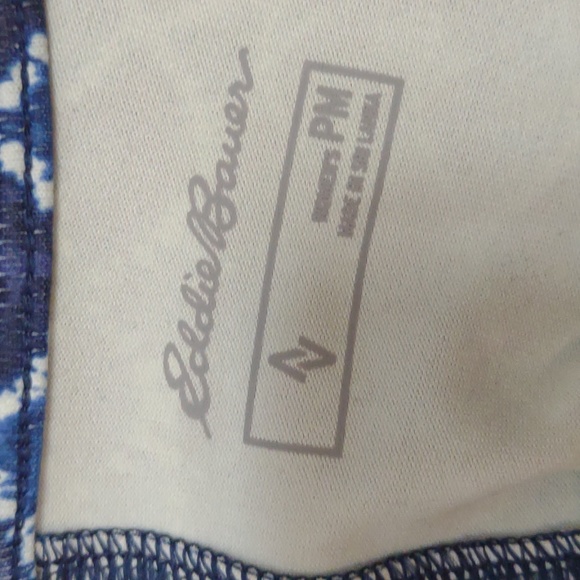Eddie Bauer Blue Pattern Sleeveless Dress - Picture 2 of 4